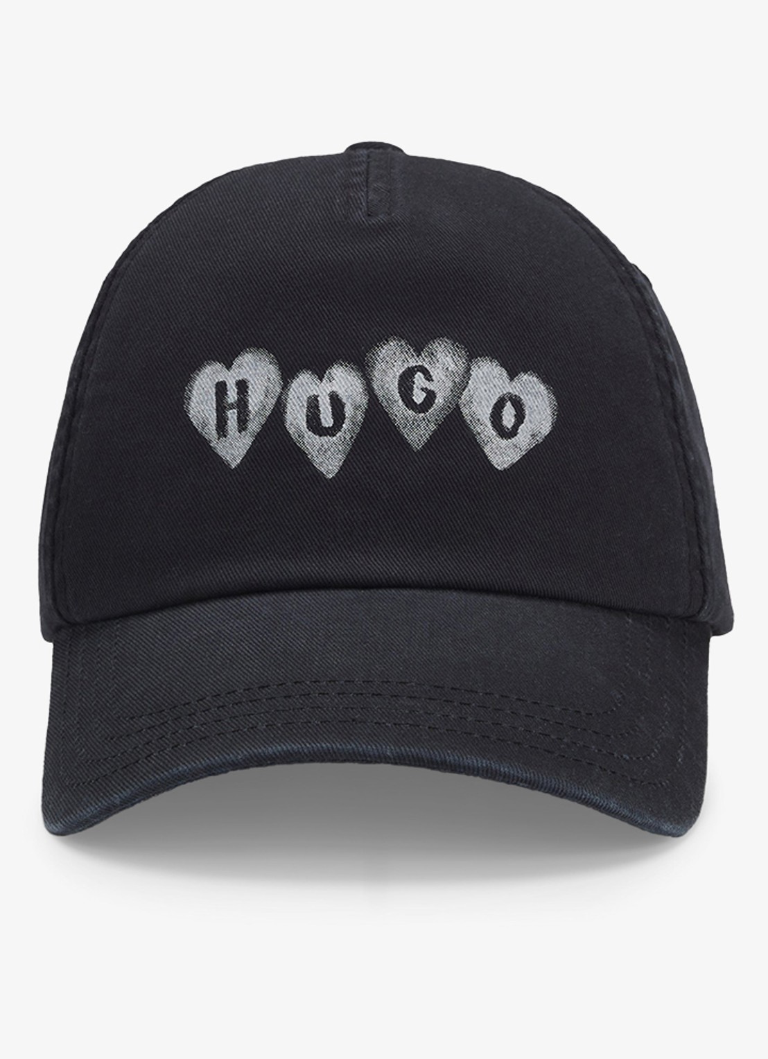 HUGO Pet met logoprint - detail 3 zwart