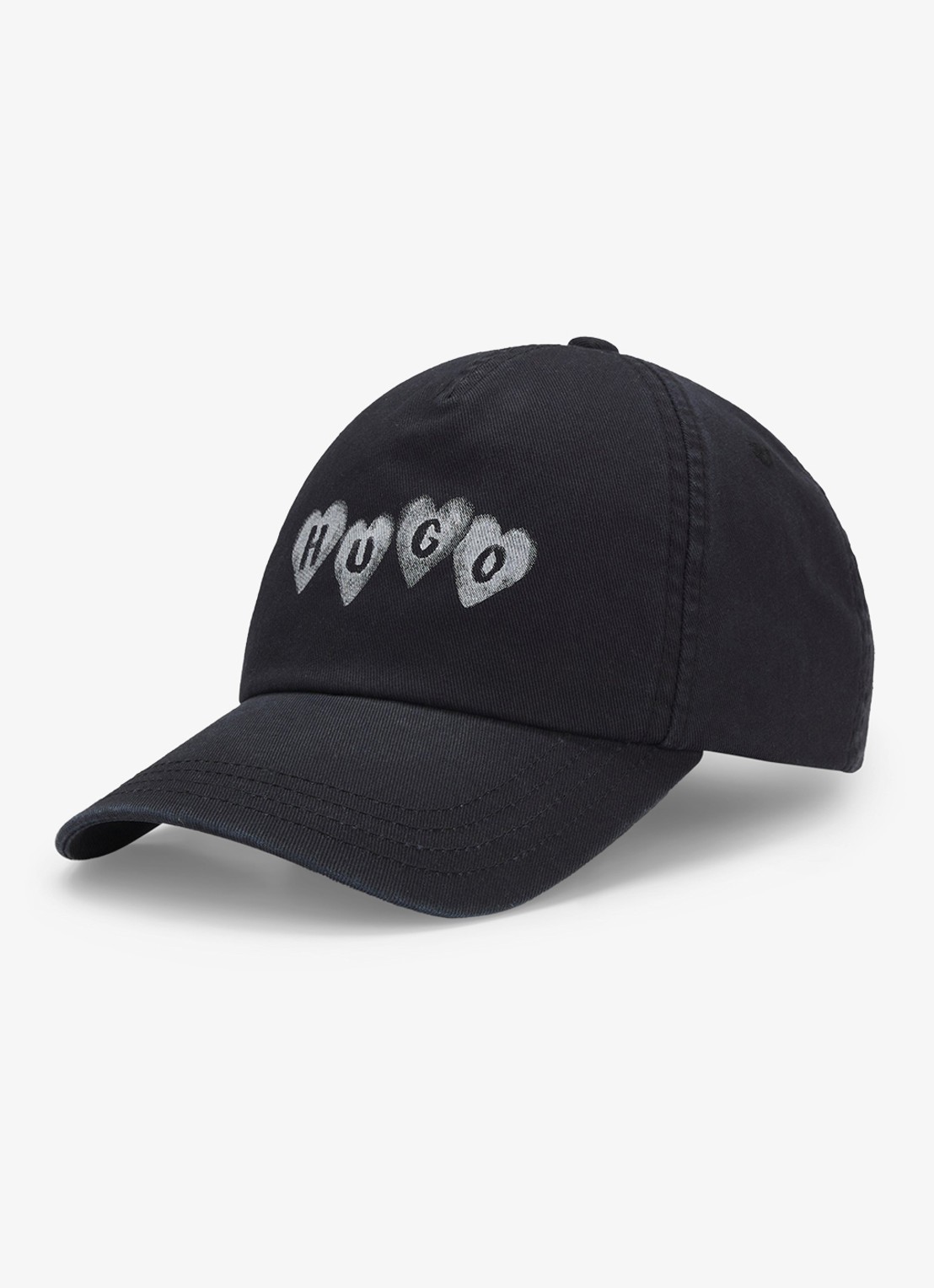 HUGO Pet met logoprint - voorkant zwart