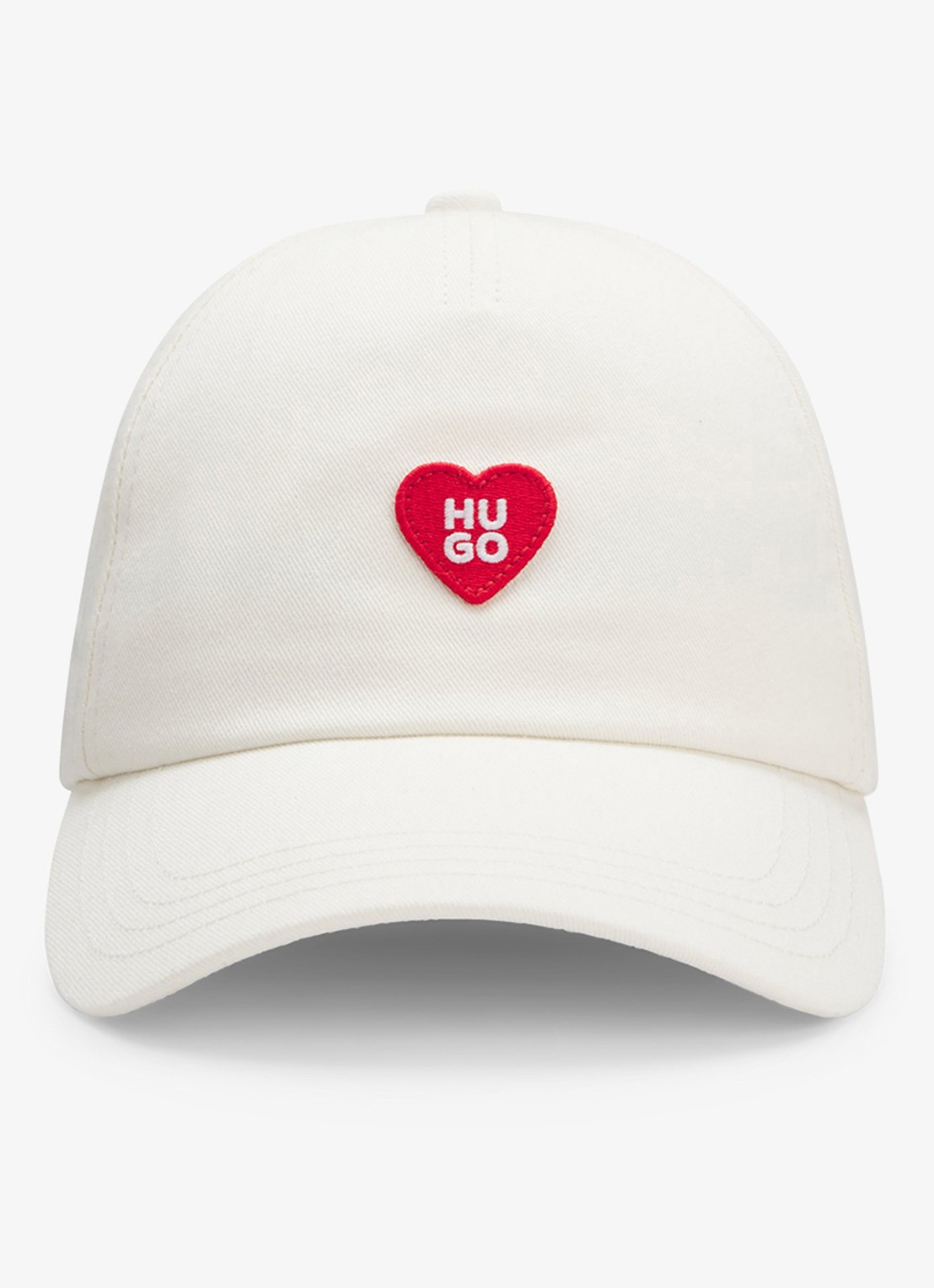 HUGO Pet met logoprint - detail 2 open white-116 / wit
