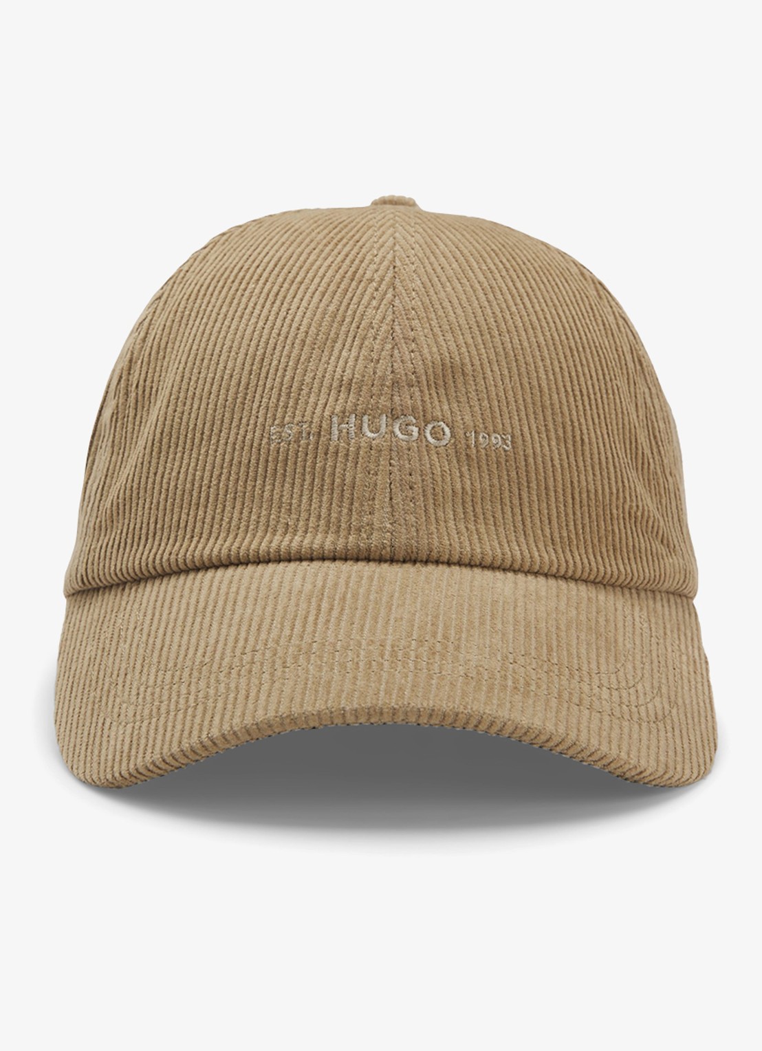 HUGO Pet van corduroy - voorkant 3 beige