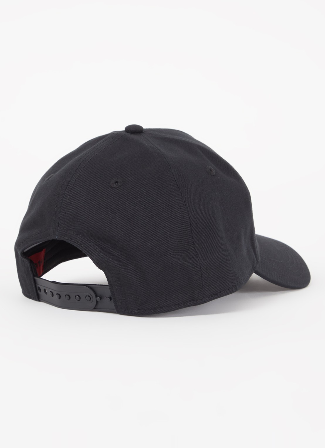 HUGO Pet van katoenen twill met logo - detail 3 black-003 / zwart