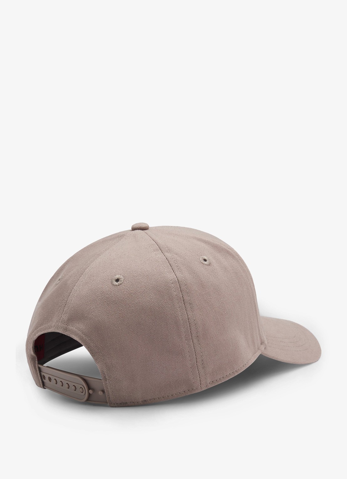 HUGO Pet van katoenen twill met logo - achterkant 3 light/pastel brown-237 / bruin