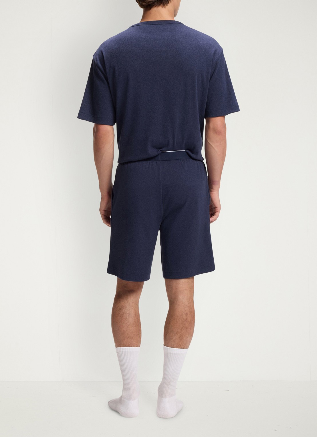 HUGO Pyjamabroek met logoband - achterkant 5 donkerblauw