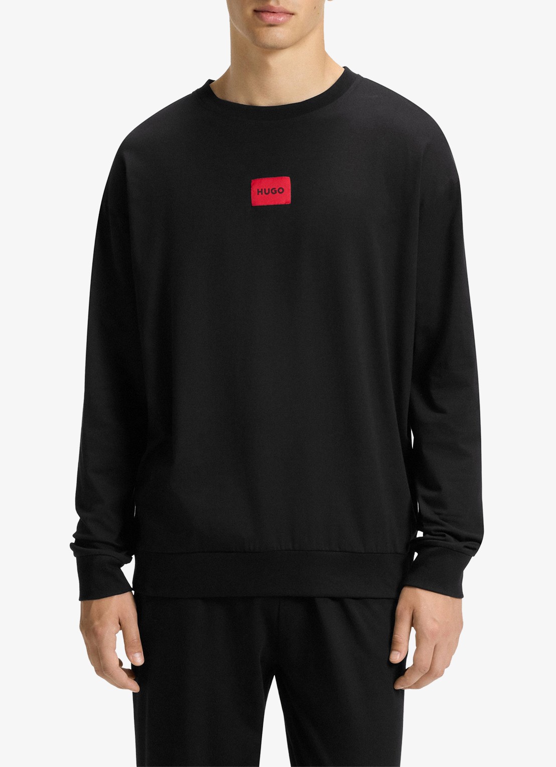 HUGO Pyjamaset met logo in giftset - voorkant 4 zwart