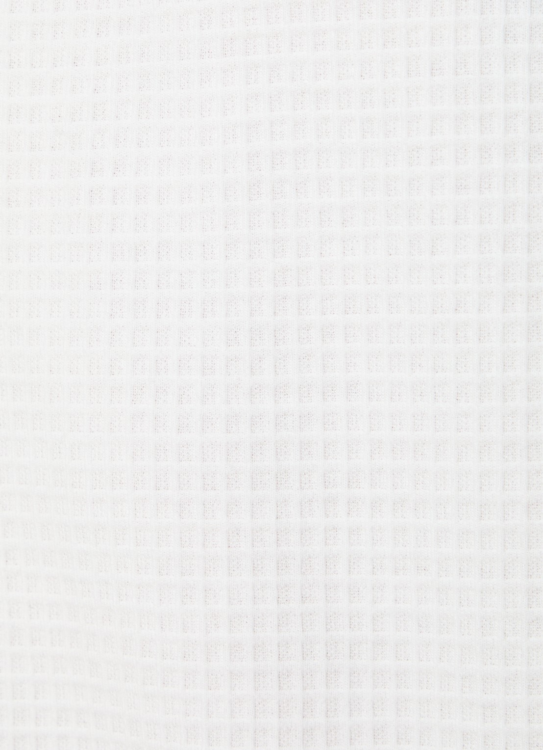 HUGO Pyjamashirt met wafelstructuur en logostiksel - detail 4 natural-102 / wit