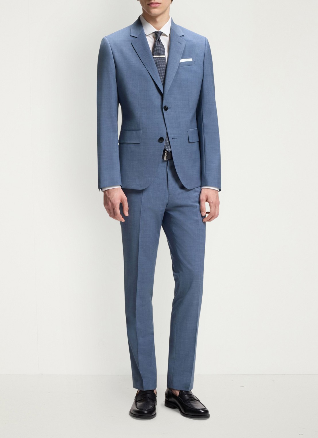 HUGO Regular fit 2-delig pak - detail 3 lichtblauw