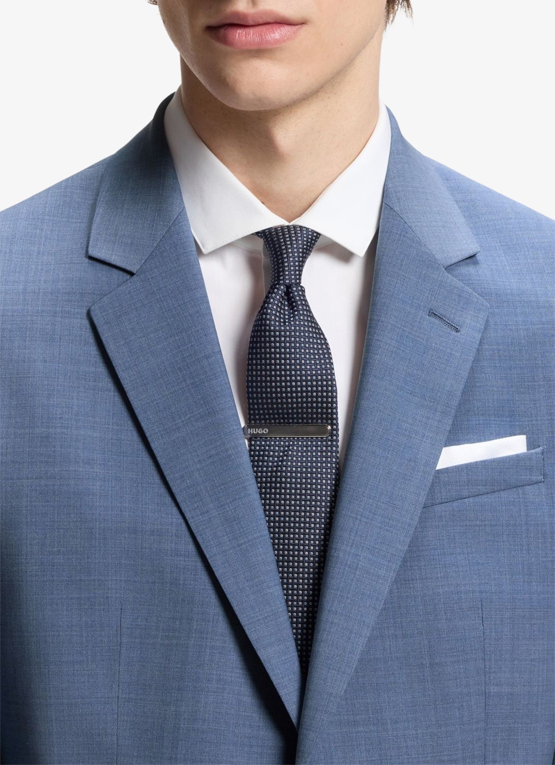 HUGO Regular fit 2-delig pak - detail 4 lichtblauw