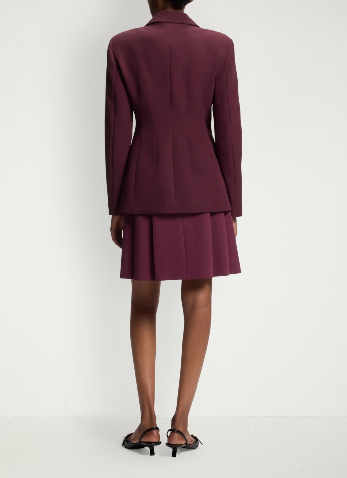HUGO Regular-fit blazer van stretchmateriaal - achterkant 3 aubergine