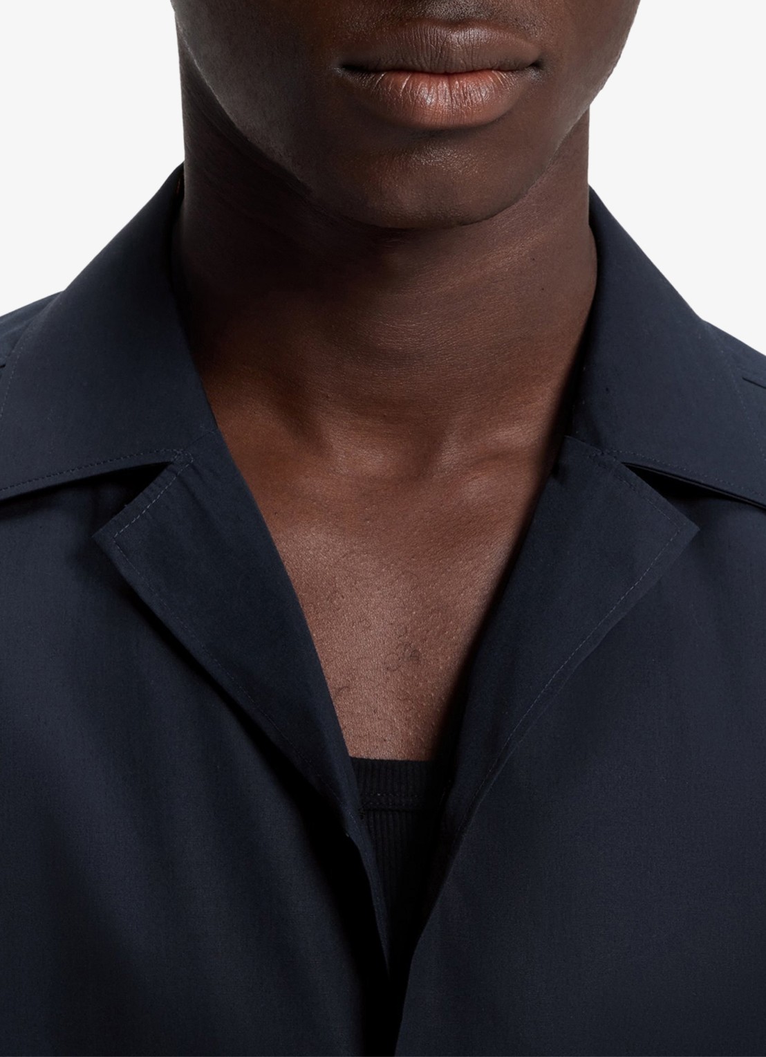 HUGO Regular fit overhemd van katoen - detail 4 donkerblauw