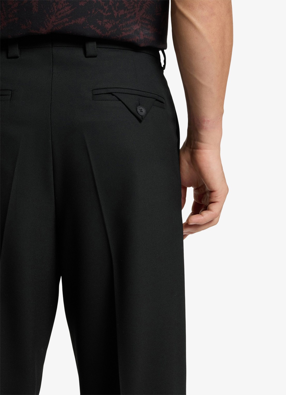 HUGO Regular fit pantalon met steekzakken - detail 5 zwart