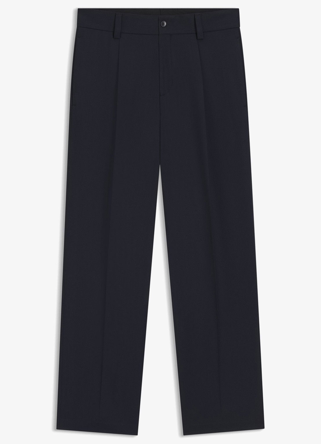 HUGO Regular fit pantalon met steekzakken - voorkant 2 donkerblauw