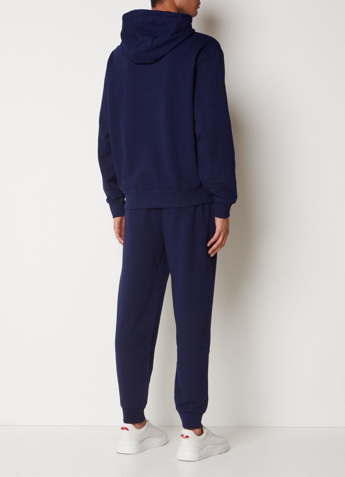 HUGO Relaxed-fit trainingspak met logoprints - achterkant 3 donkerblauw