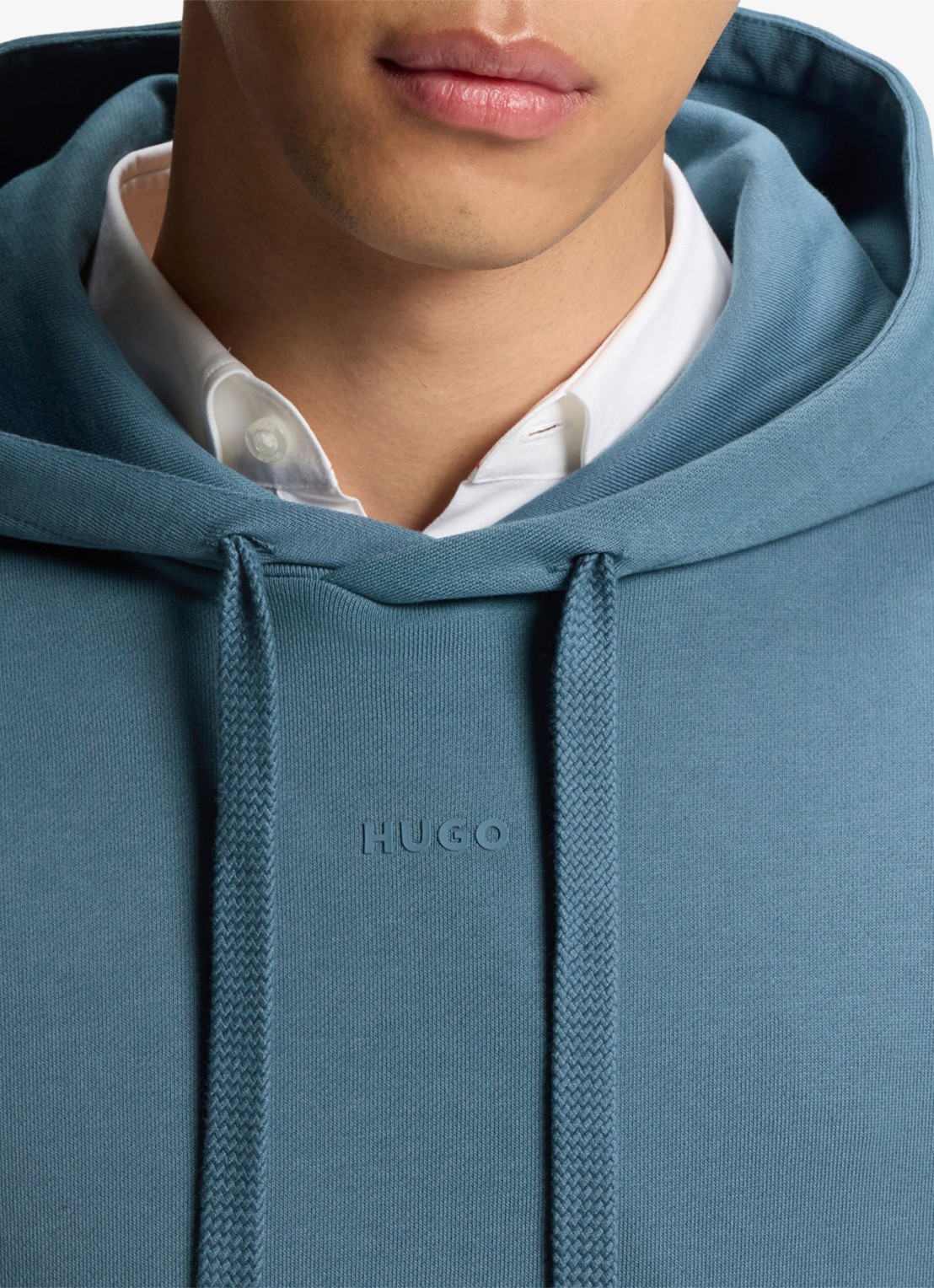HUGO Relaxed-fit trainingspak met logoprints - detail 4 lichtblauw