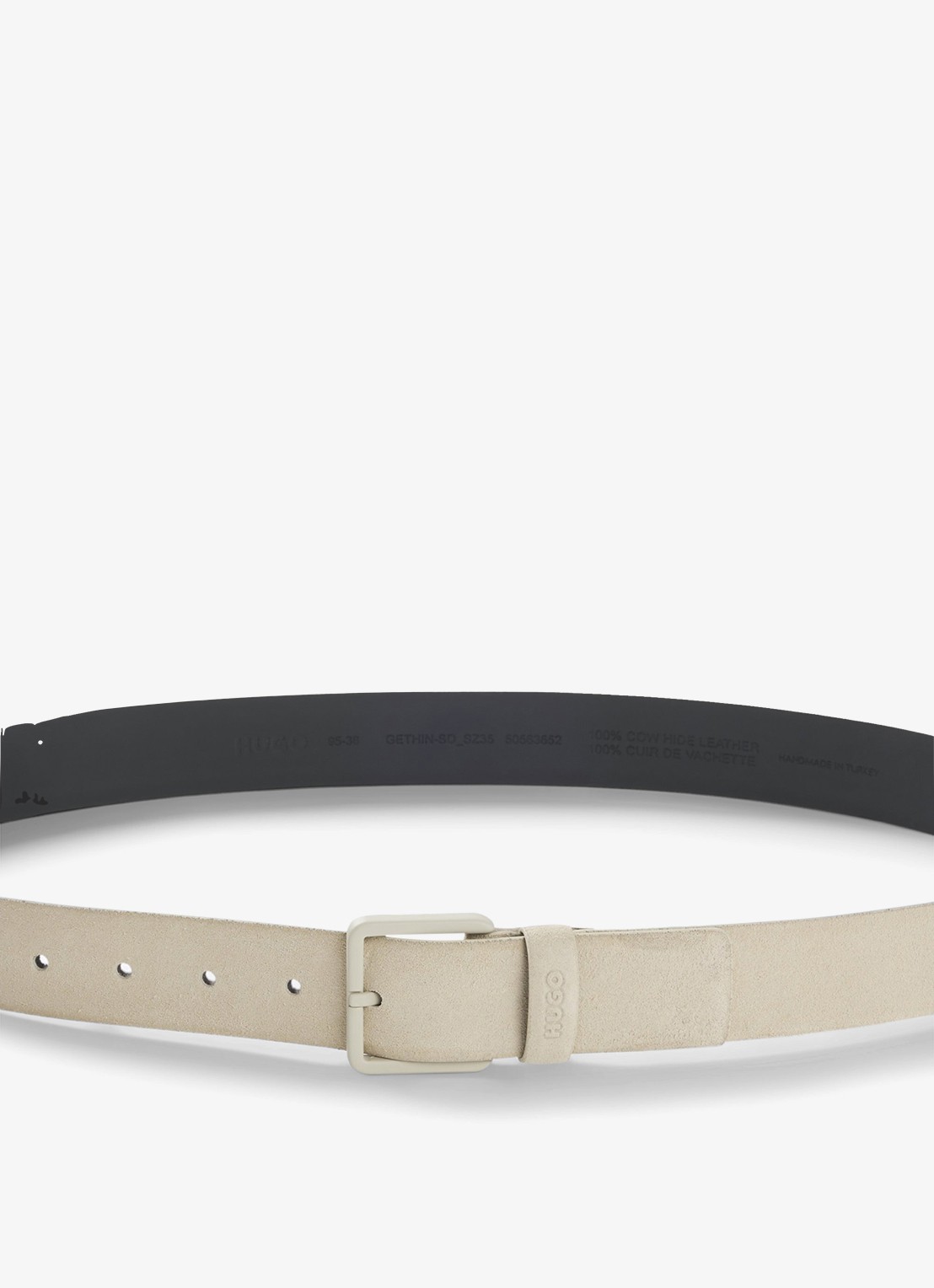 HUGO Riem van suède - achterkant 4 beige