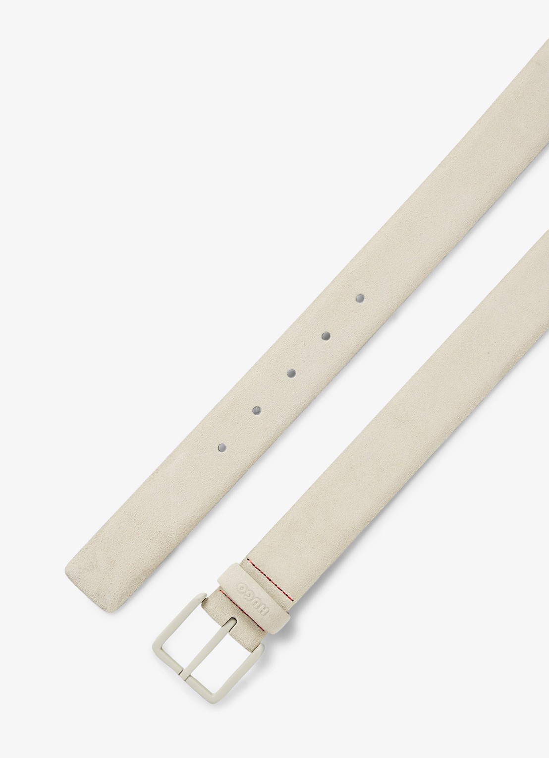 HUGO Riem van suède - detail beige