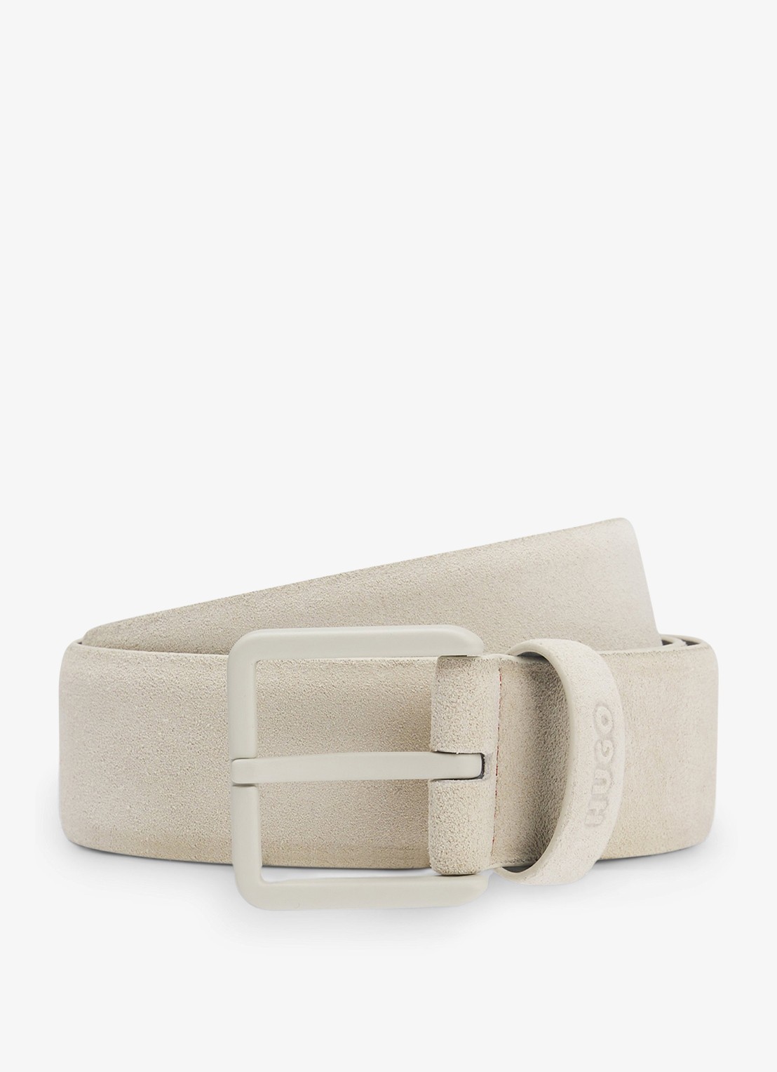 HUGO Riem van suède - voorkant 2 beige