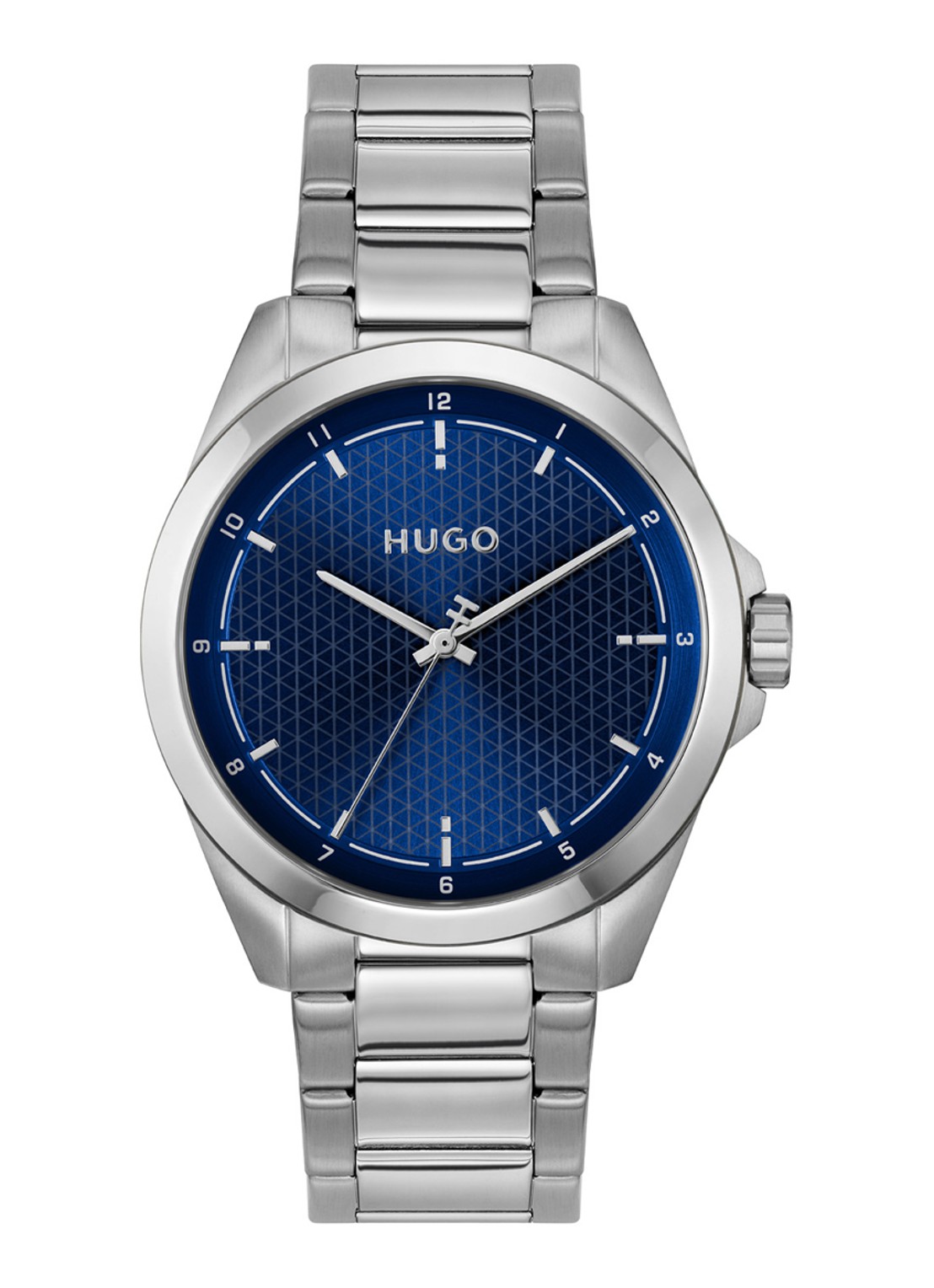 HUGO #SEAM horloge HU1530451 - voorkant zilver