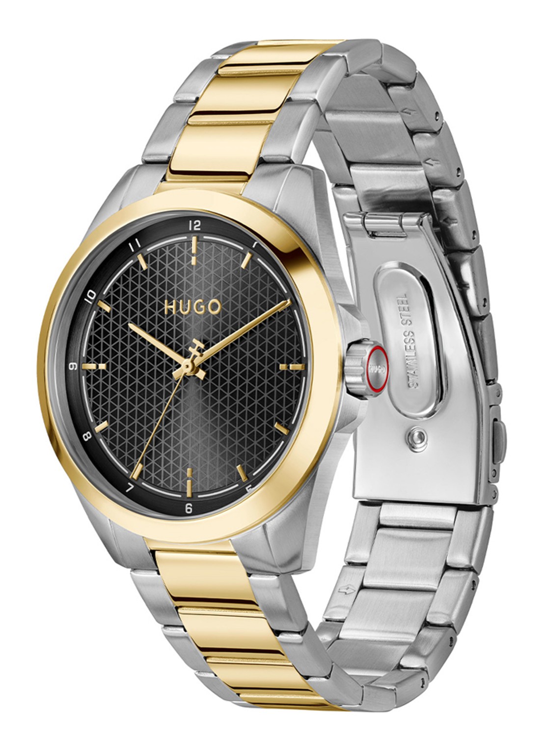 HUGO #SEAM horloge HU1530452  - detail zilver