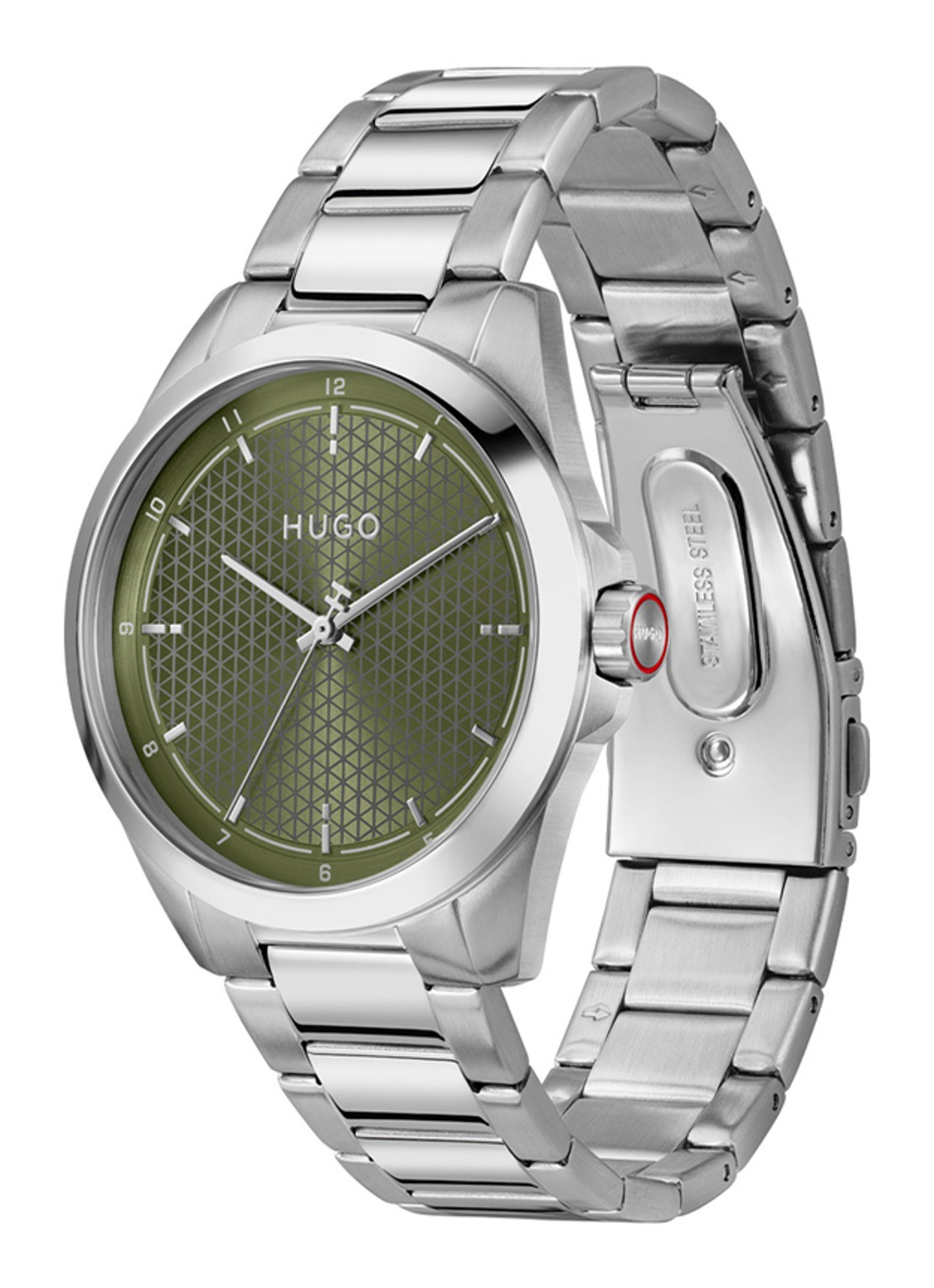 HUGO #SEAM horloge HU1530453 - detail zilver