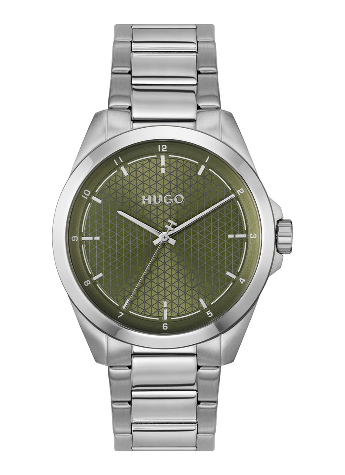 HUGO #SEAM horloge HU1530453 - voorkant 3 zilver