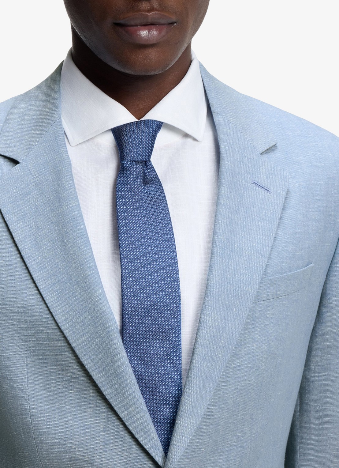 HUGO Slim fit 2-delig pak in katoenblend - detail 5 open blue-482 / blauw
