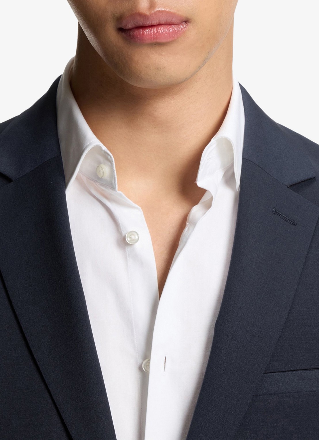 HUGO Slim-fit 2-delig pak in wolblend - detail 3 donkerblauw