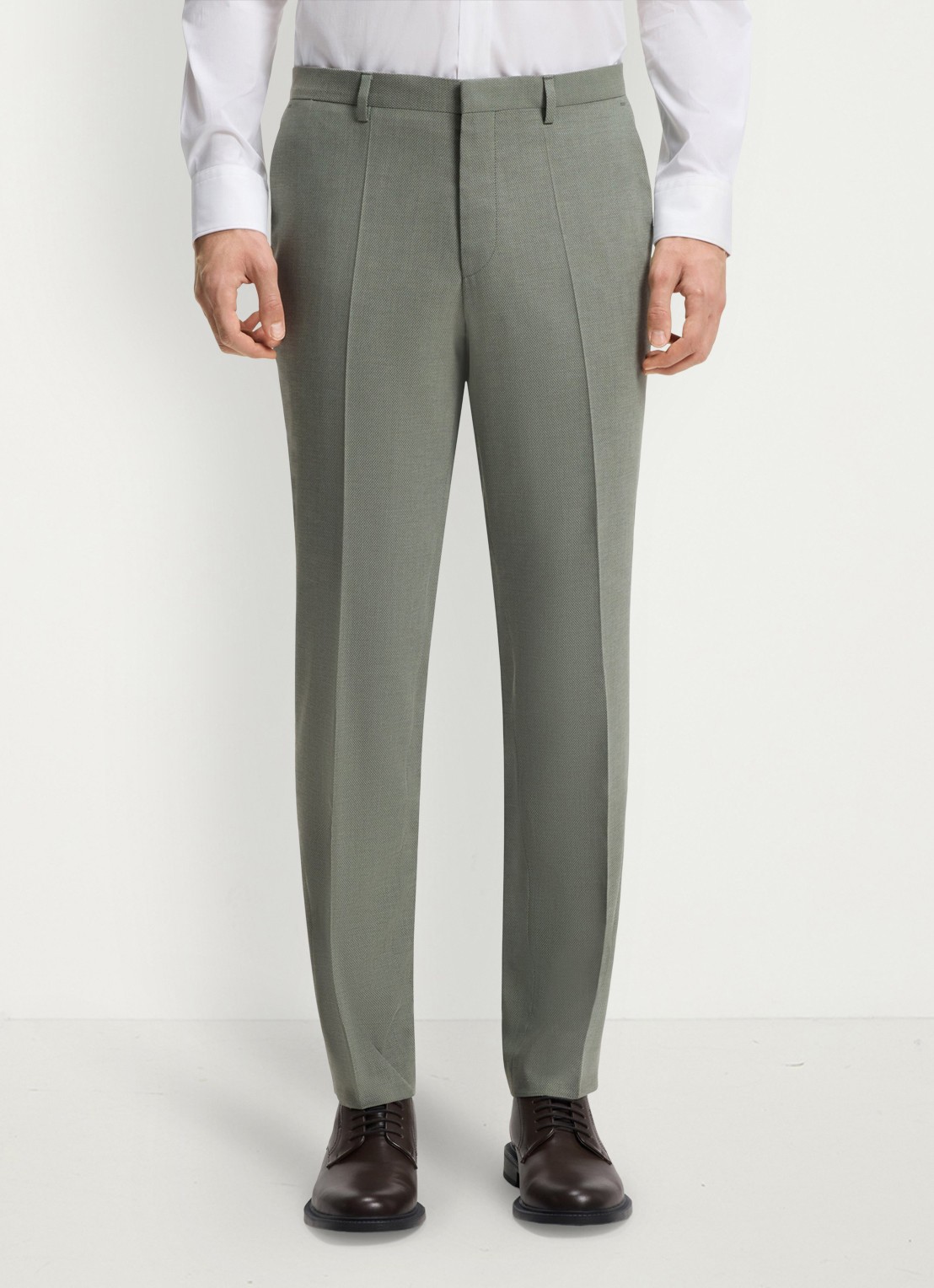 HUGO Slim fit 2-delig pak in wolblend - detail 7 lindegroen