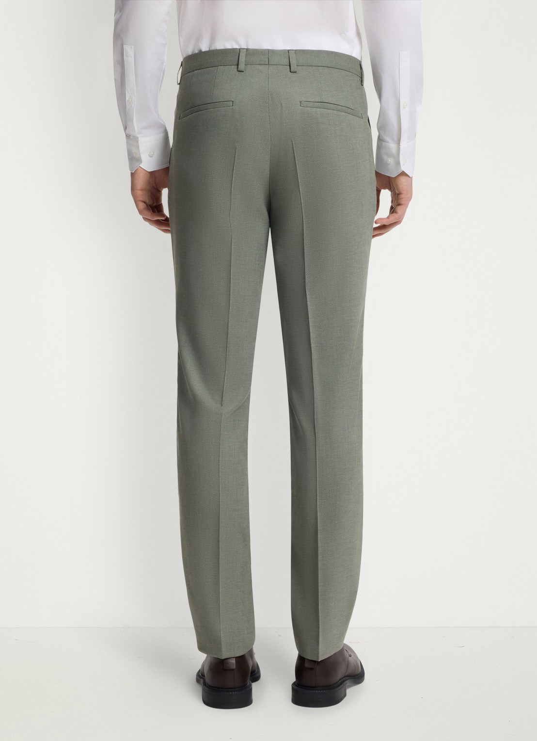 HUGO Slim fit 2-delig pak in wolblend - detail 8 lindegroen