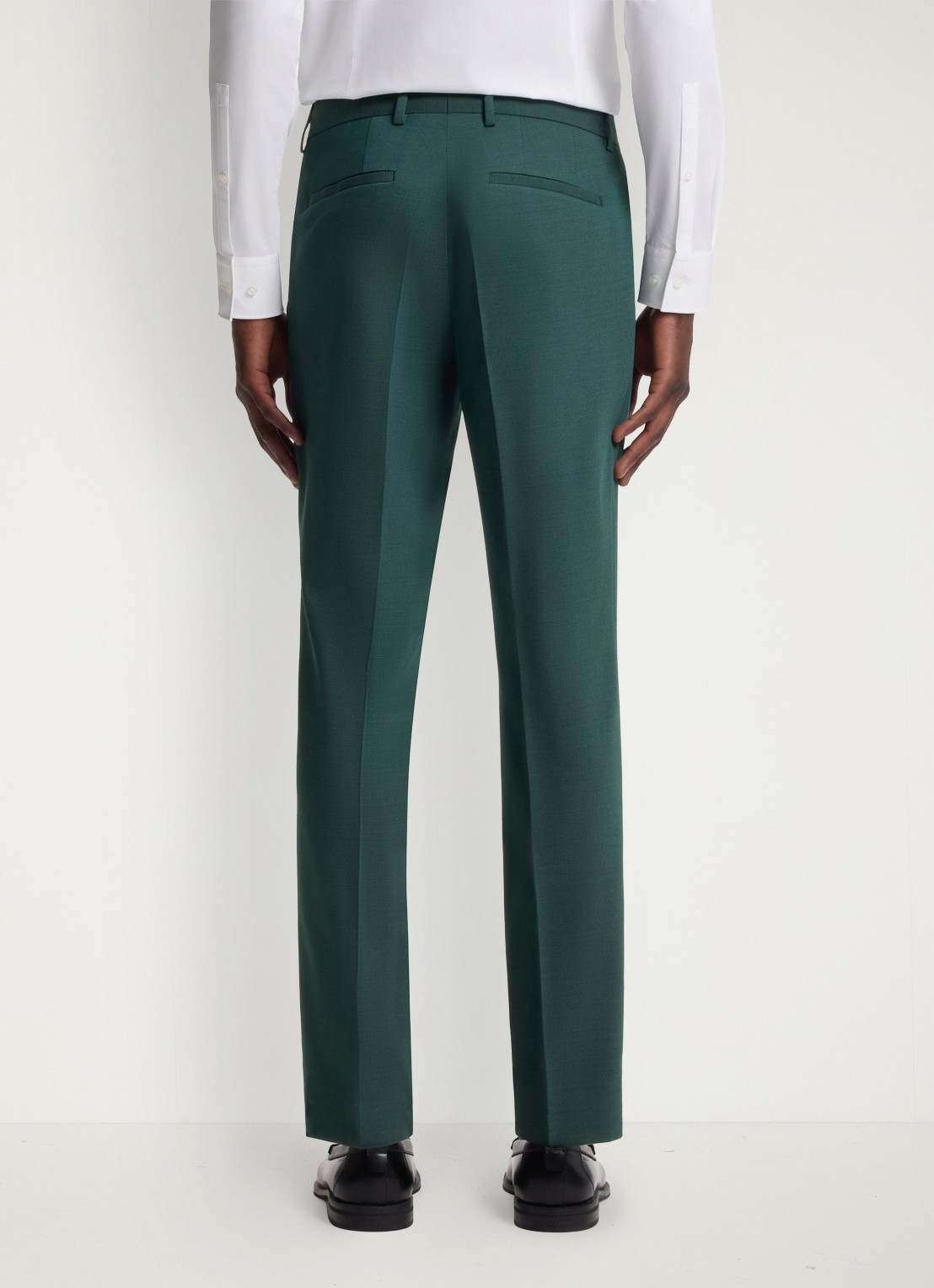 HUGO Slim fit 2-delig pak in wolblend - detail 5 groen