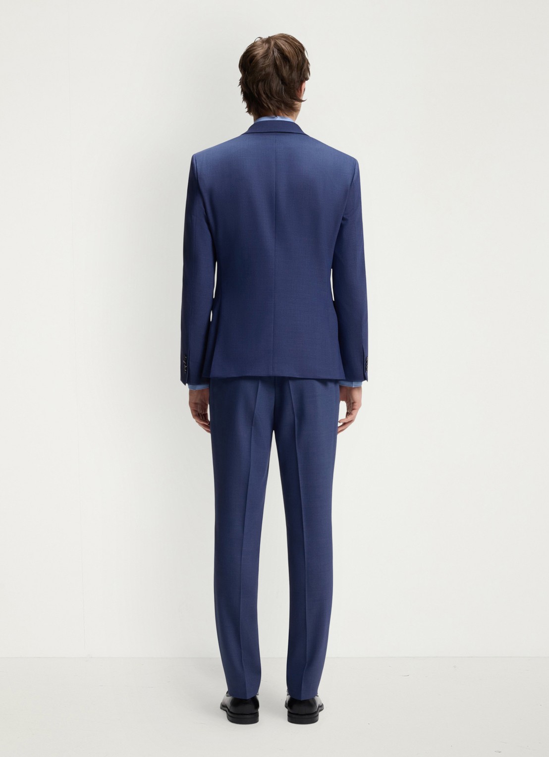 HUGO Slim fit 2-delig pak in wolblend - achterkant 3 donkerblauw
