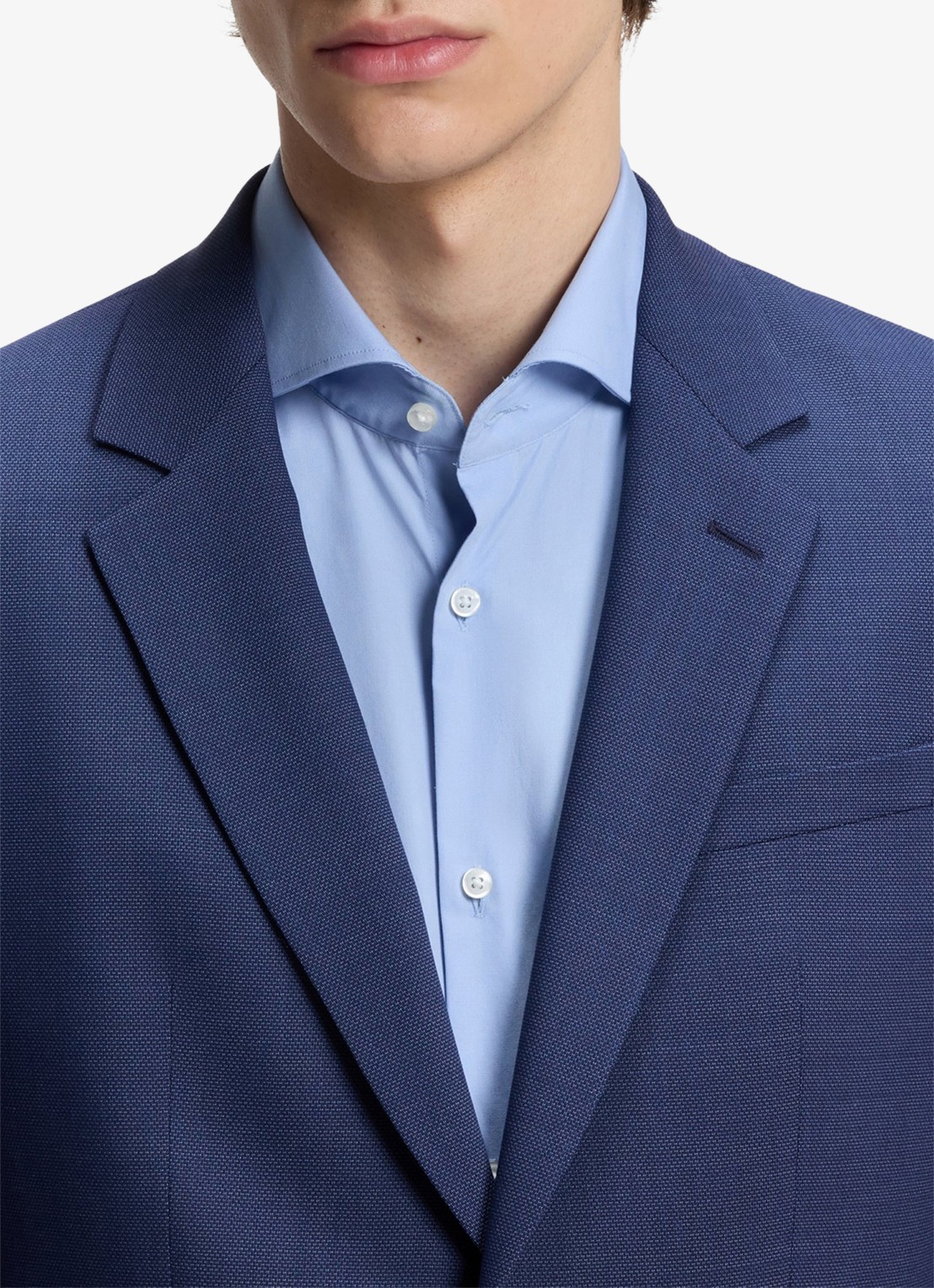 HUGO Slim fit 2-delig pak in wolblend - detail 5 donkerblauw