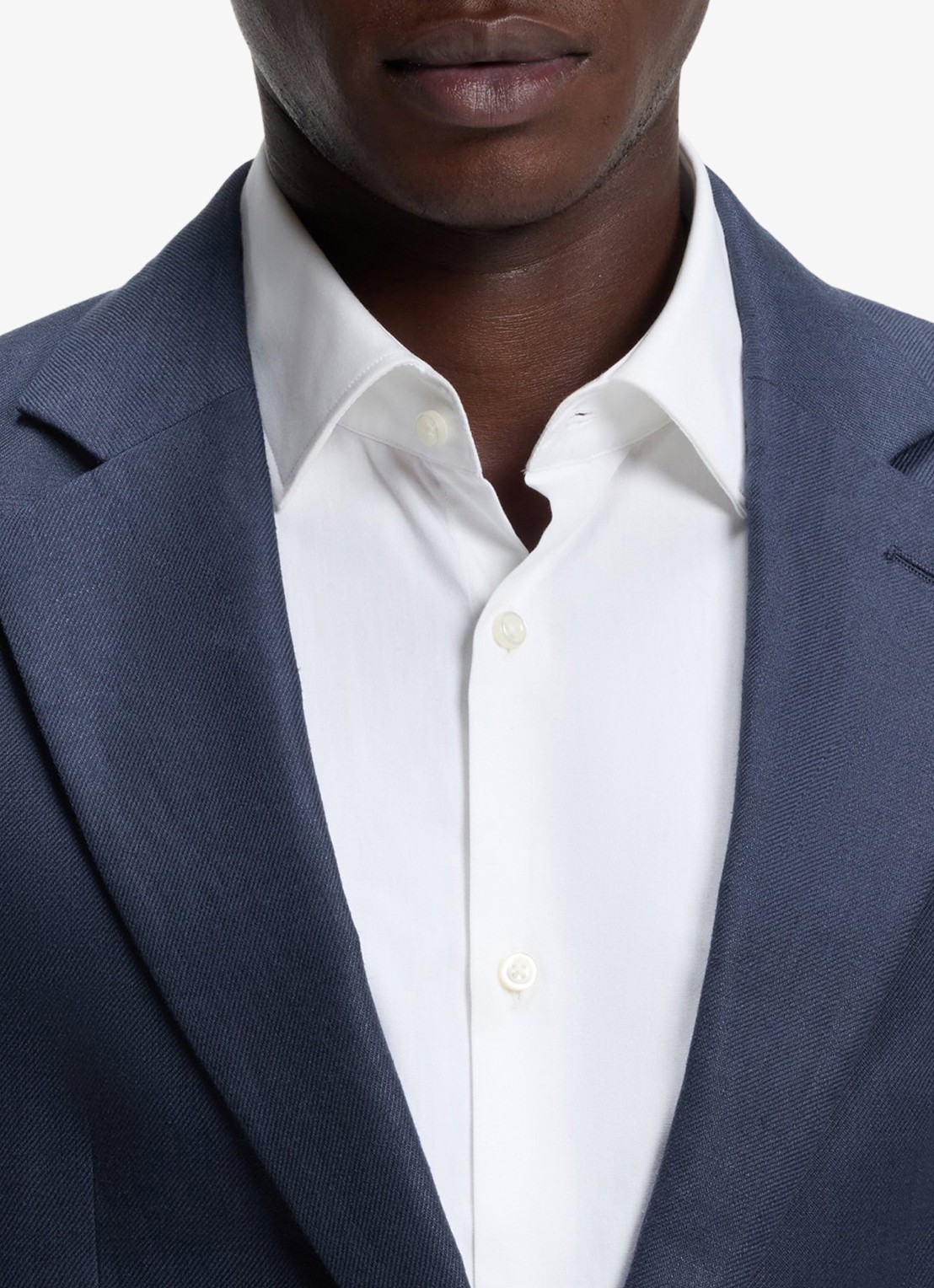 HUGO Slim fit 2-delig pak van linnen - detail 5 donkerblauw
