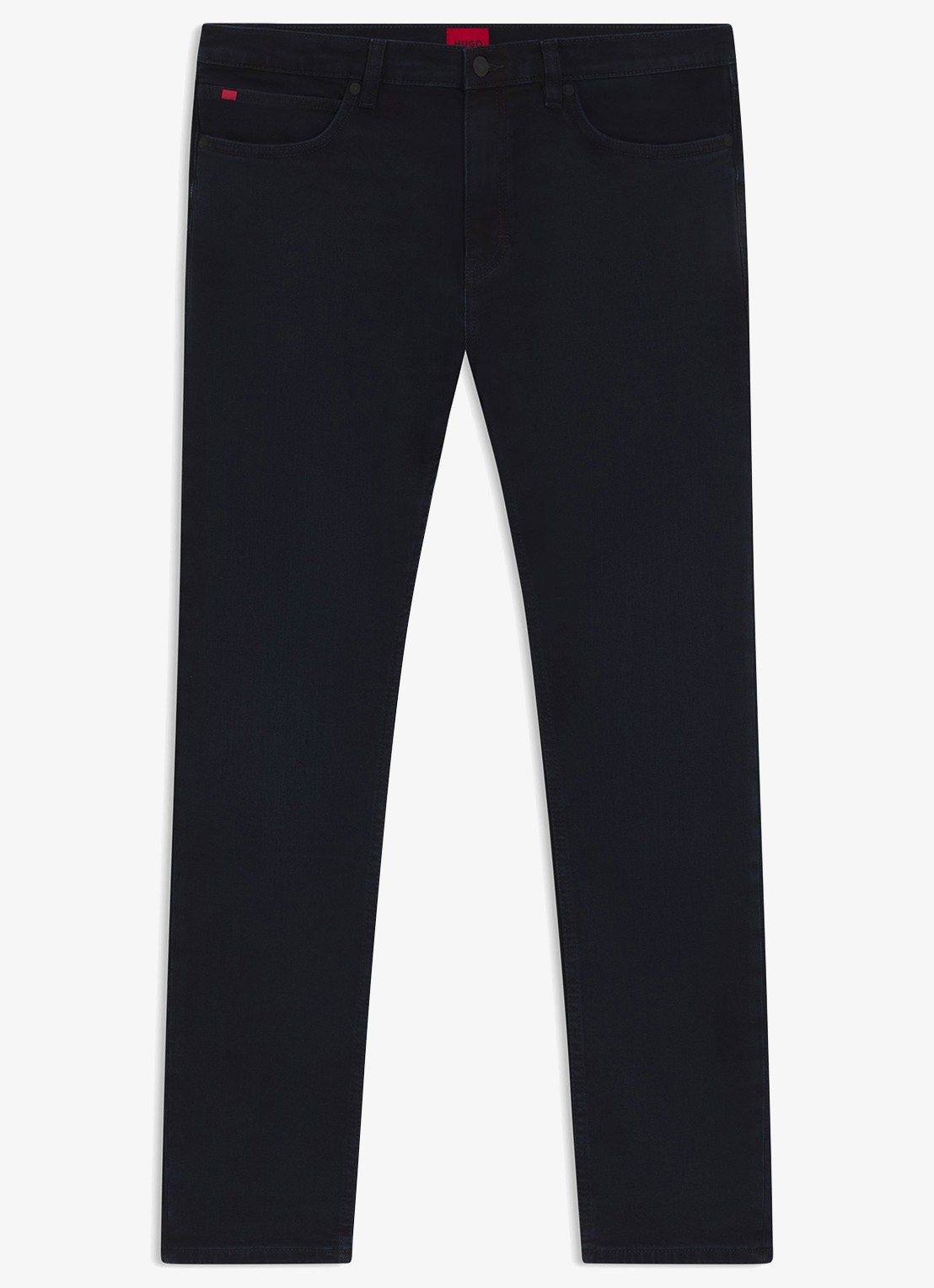 HUGO Slim fit jeans met donkere wassing - voorkant 2 indigo