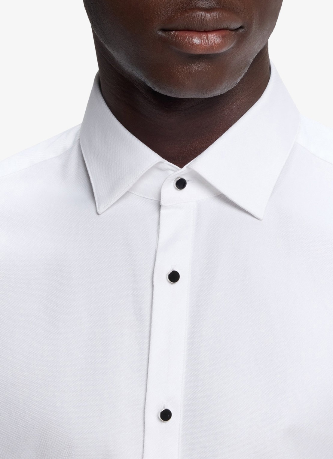 HUGO Slim fit overhemd van katoen - detail 5 wit