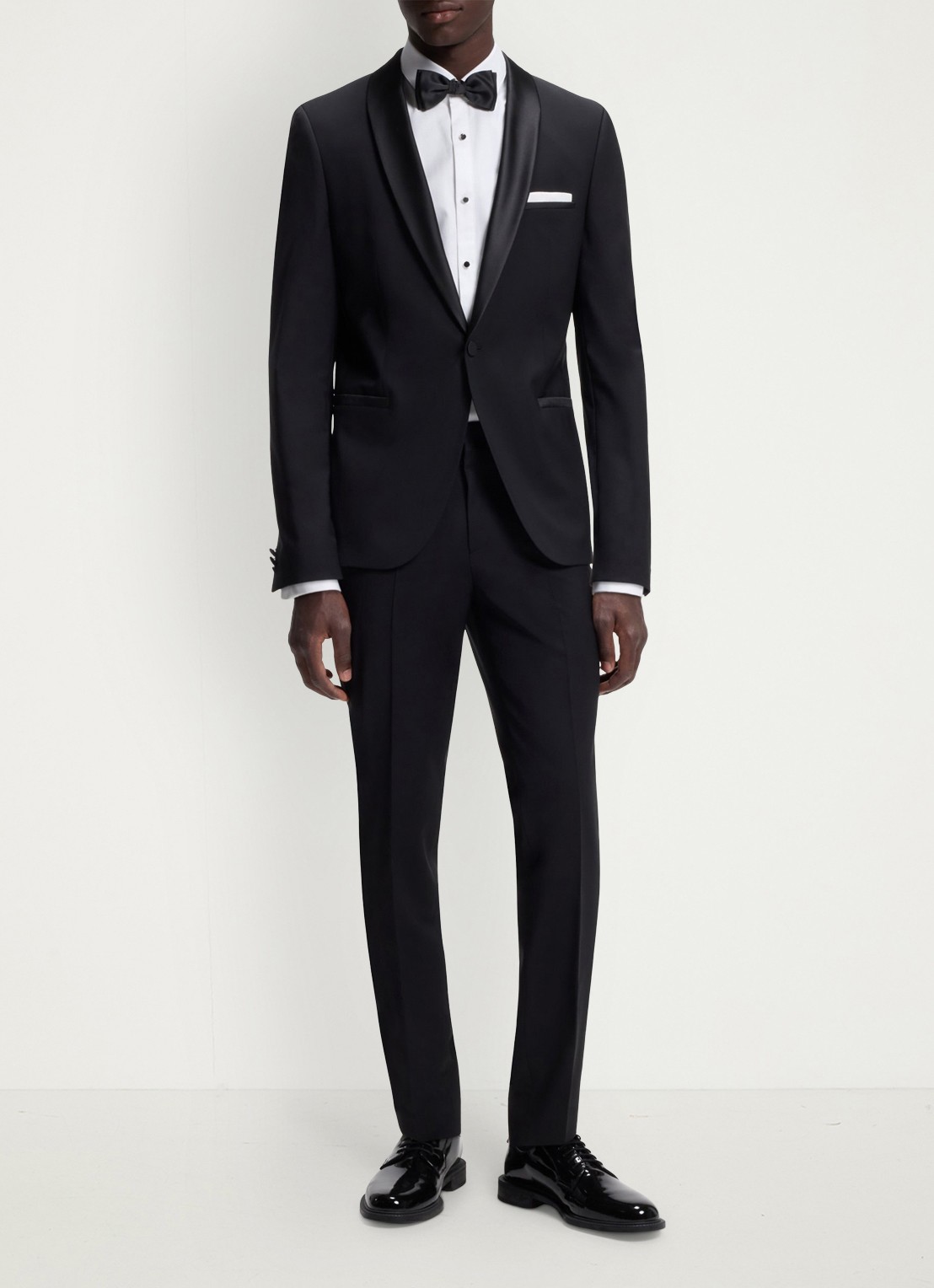 HUGO Slim fit overhemd van katoen - voorkant 2 wit