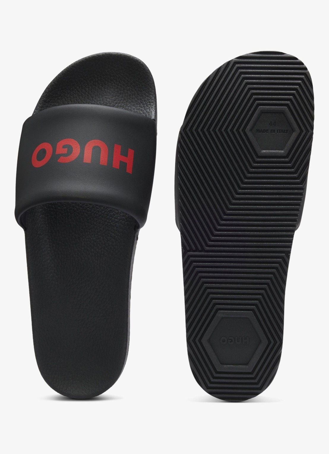 HUGO Slipper met logo - detail 6 zwart