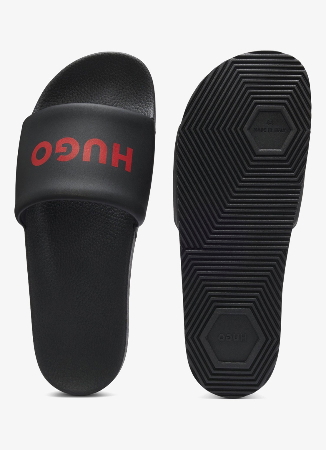 HUGO Slipper met logo - detail 7 zwart