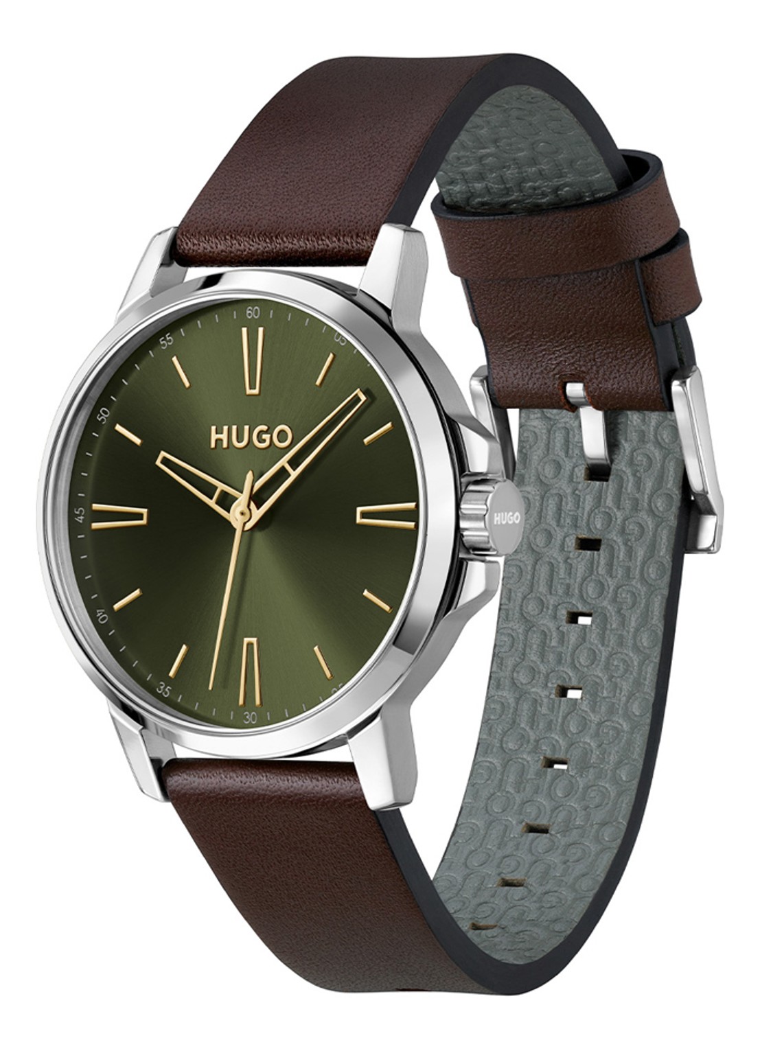 HUGO Smooth horloge HU1530418  - detail zilver