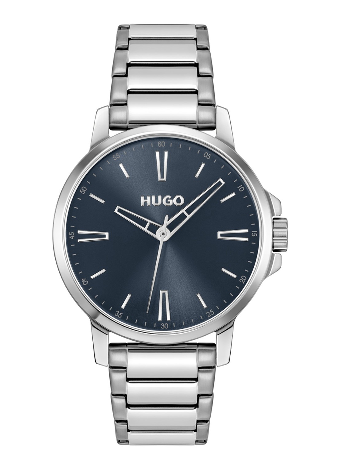 HUGO Smooth horloge HU1530419  - voorkant 3 zilver
