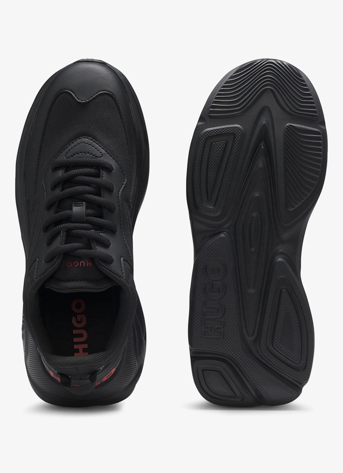 HUGO Sneaker met logo - detail 2 zwart