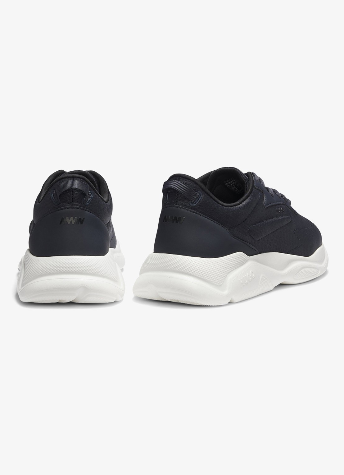HUGO Sneaker met logo - detail 5 donkerblauw