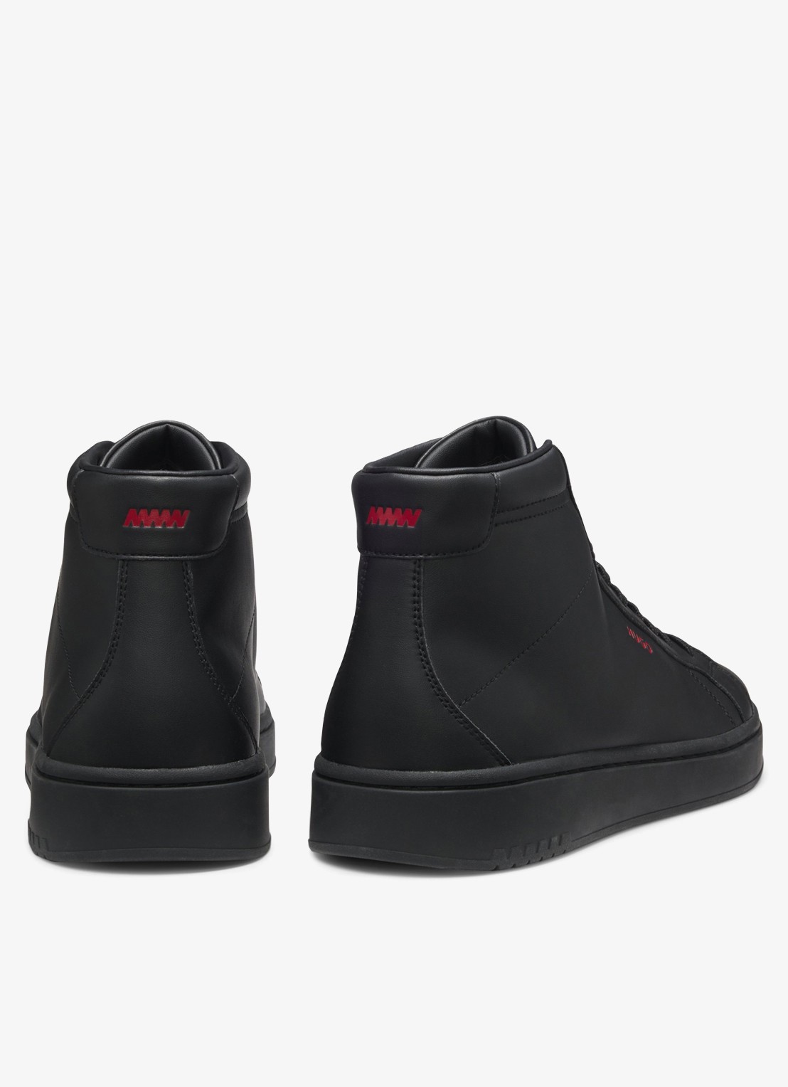 HUGO Sneaker met logo - detail zwart