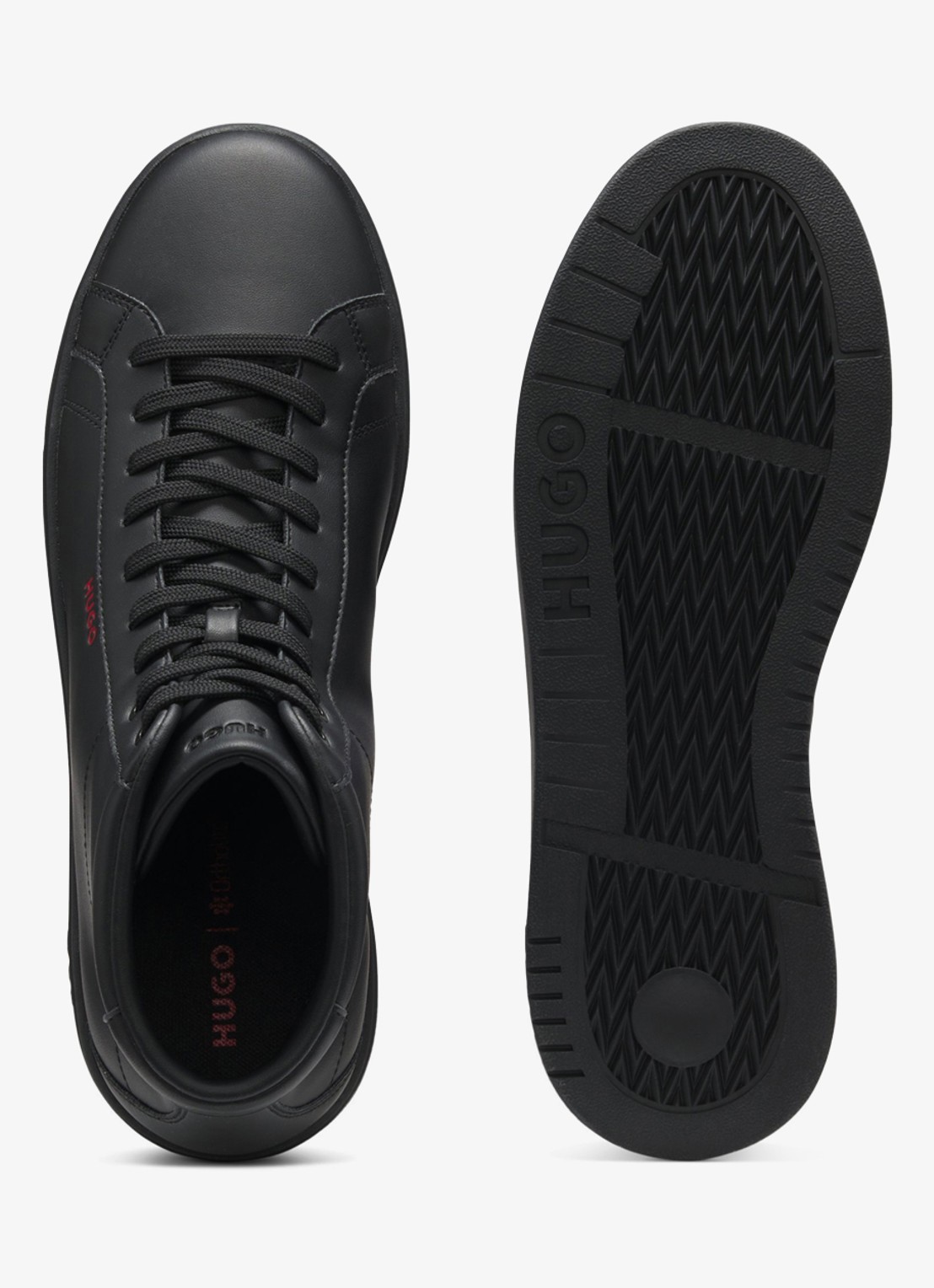 HUGO Sneaker met logo - detail 5 zwart
