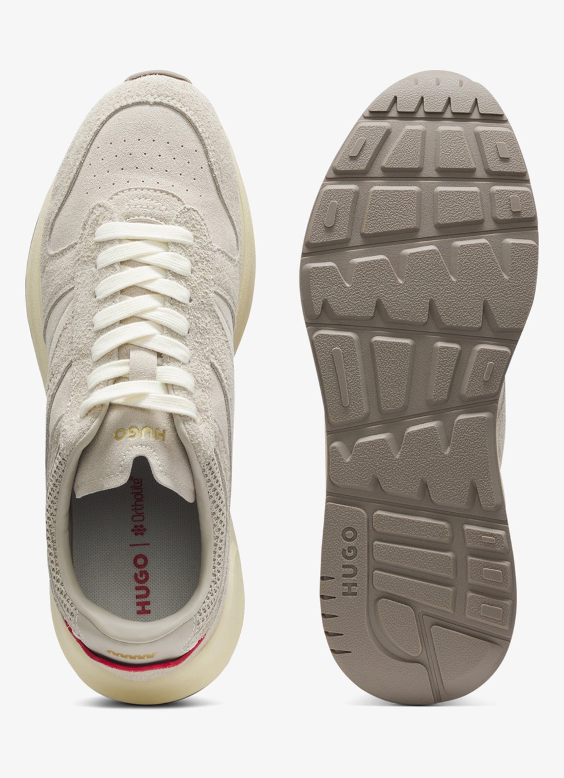 HUGO Sneaker met logo - detail 4 beige
