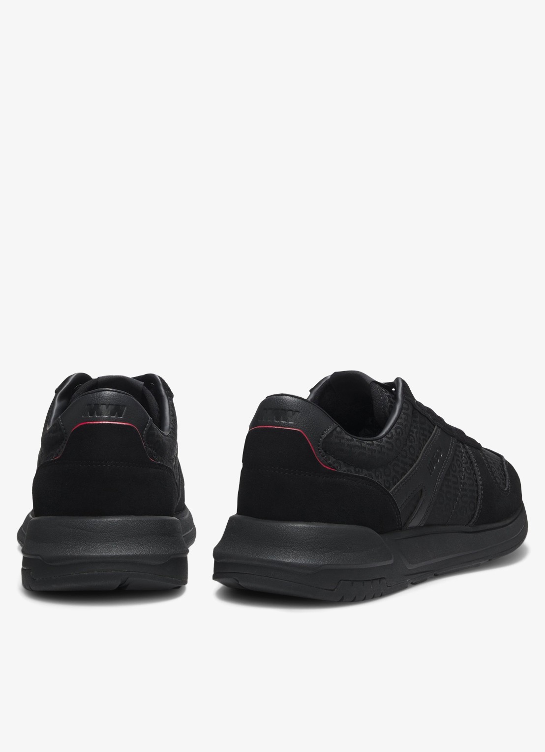 HUGO Sneaker met logo - achterkant zwart