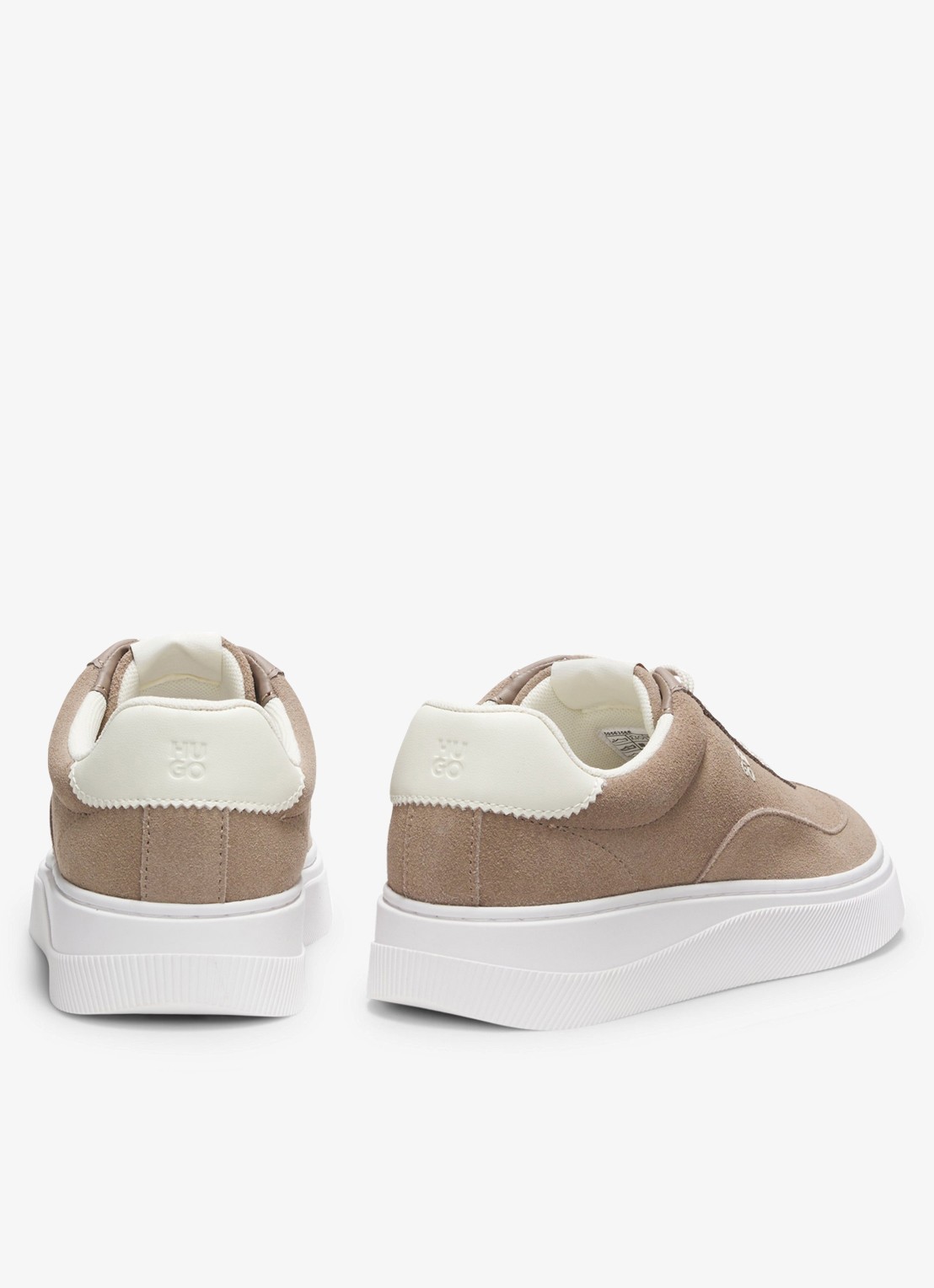 HUGO Sneaker van suède - detail 4 beige