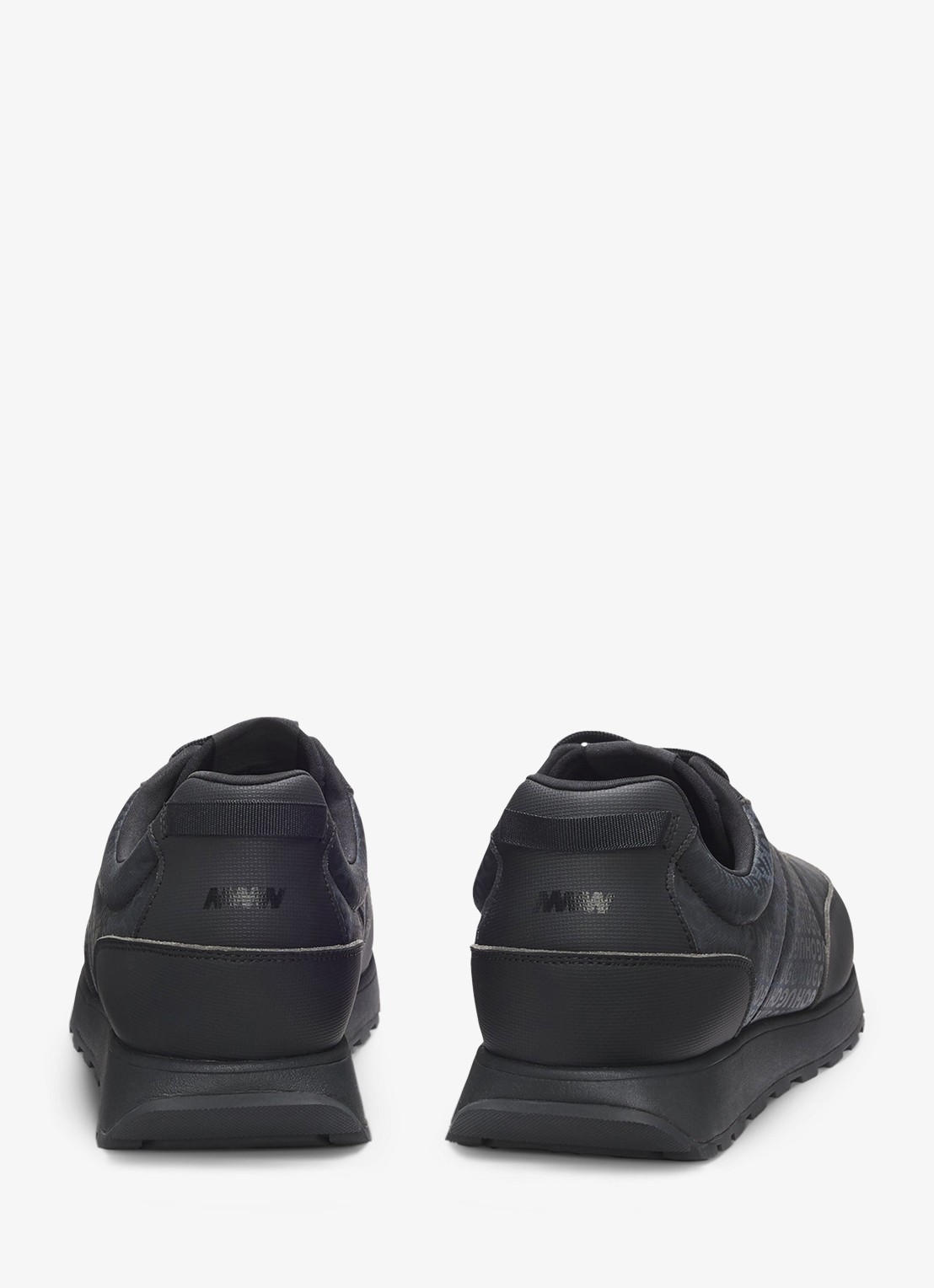 HUGO Sneakers met logoprint - detail 4 zwart