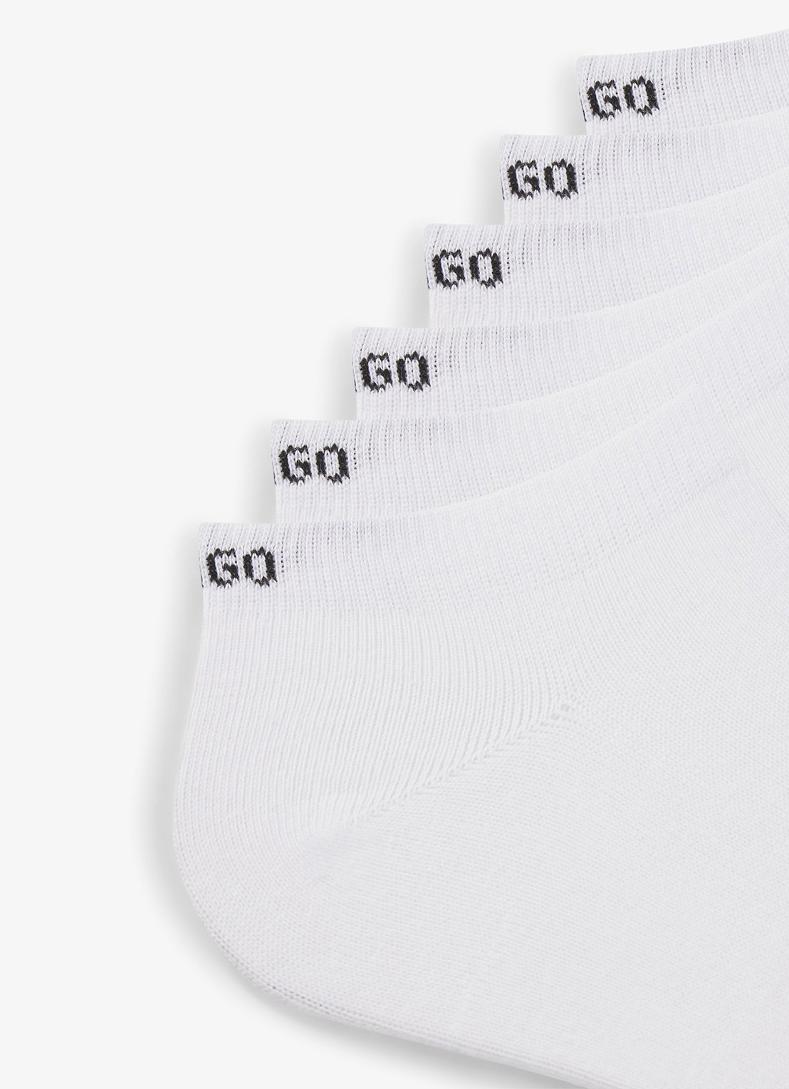 HUGO Sneakersokken in 6-pack - detail wit