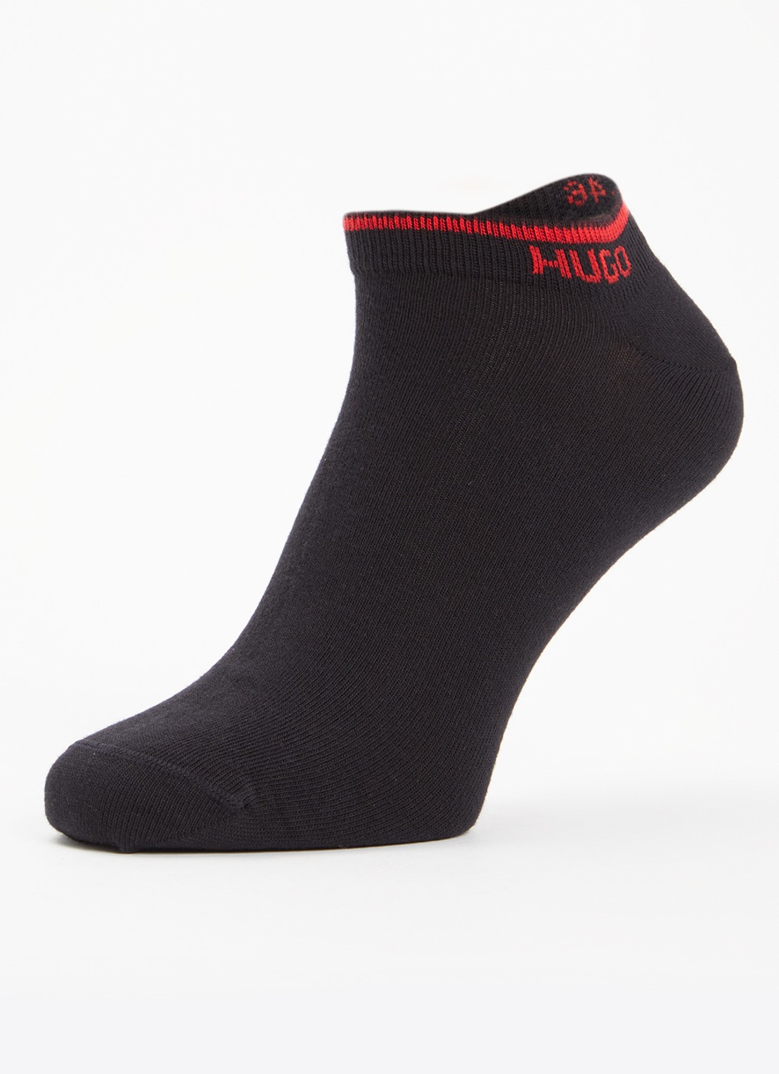 HUGO Sneakersokken met logo in 3-pack - detail 3 zwart