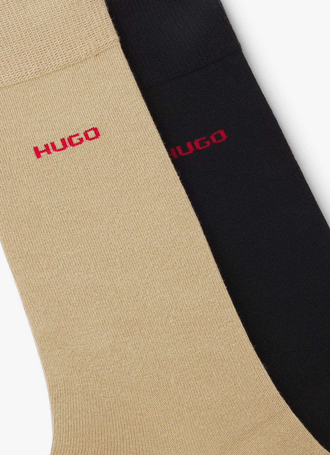 HUGO Sokken met logo in 2-pack - detail medium beige-269 / beige